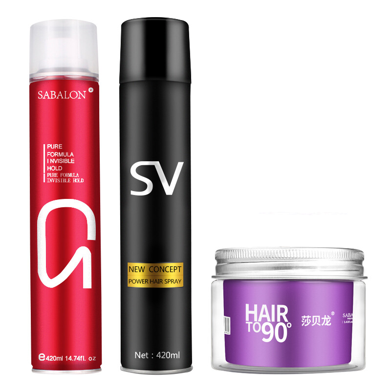 莎貝龍SABALION 三瓶黑瓶發(fā)膠，塑造自然清香的不傷發(fā)造型